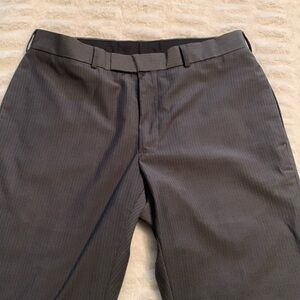 Perry Ellis Gray pun stripe dress pants